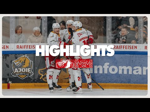 HC Ajoie vs  EHC Biel Bienne 1:2 - Game Highlights