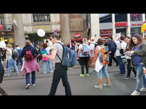 Querdenken Antifa Gegendemo. Hinweg