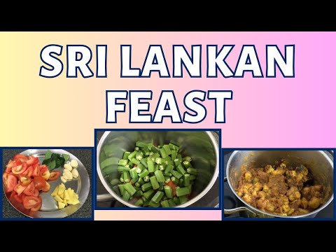 Sri Lankan Feast in Malaysia | Tomato Rasam, Okra Curry, Tofu & Potato Curry