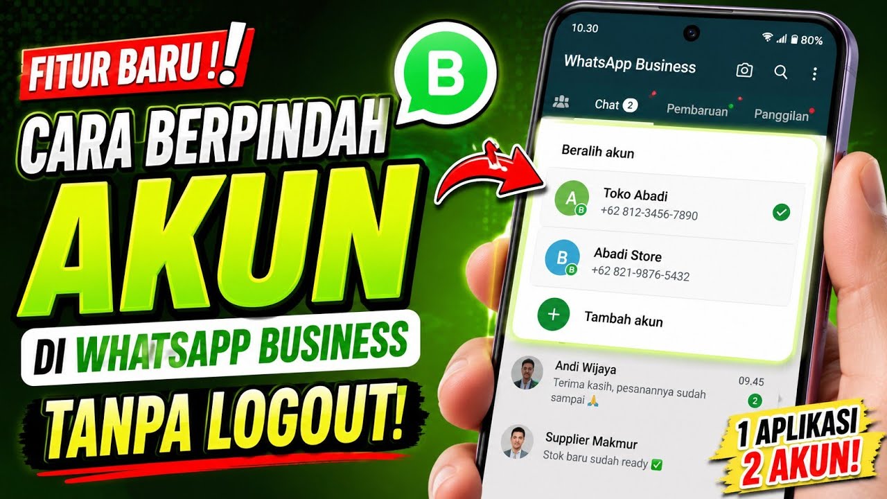 Akhirnya WhatsApp Business Punya Fitur Beralih Akun