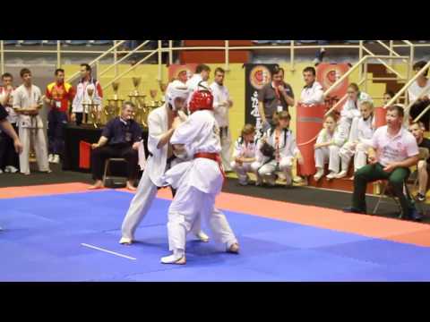 Fábián Márk vs Auga Romouldas European Championship Shinkyokushin 2012 Belgium