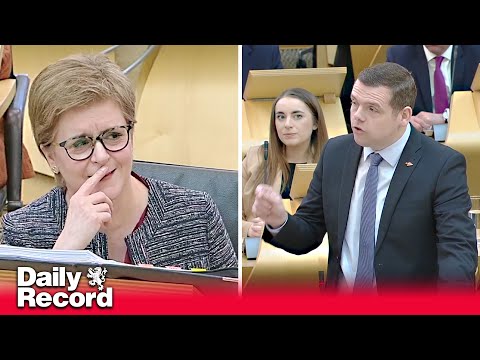 Blazing row over ferries scandal between Nicola Sturgeon and Douglas Ross