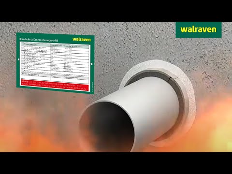 Walraven Pacifyre® MK II Brandschutzmanschette: Verhalten im Brandfall