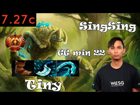SingSing Tiny Pos 4 | Full Gameplay 7.27d | Dota 2 Pro Replays