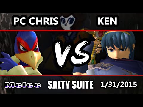 VGBC's Salty Suite - PC Chris (Fox, Falco) Vs. Liquid Ken (Marth) SSBM - Super Smash Bros. Melee