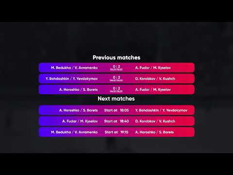 17:30 M.Bedukha / V.Avramenko - D.Korobkov / V.Kushch | Winners Beach Volleyball