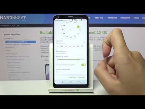 How to set an alarm on LG Q6 - set the alarm clock