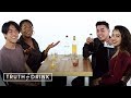 Best Friends Go On a Double Blind Date (Liza, Brandon, Jared, & Inina) | Truth or Drink | Cut