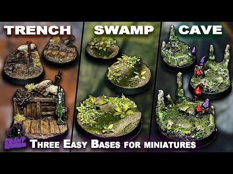 Three More Quick and Easy Bases for your Miniatures