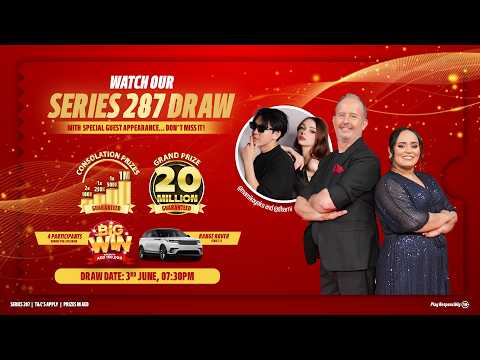 Watch Our Live Draw Series 287!