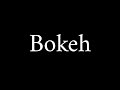 How To Pronounce Bokeh Japanese Term