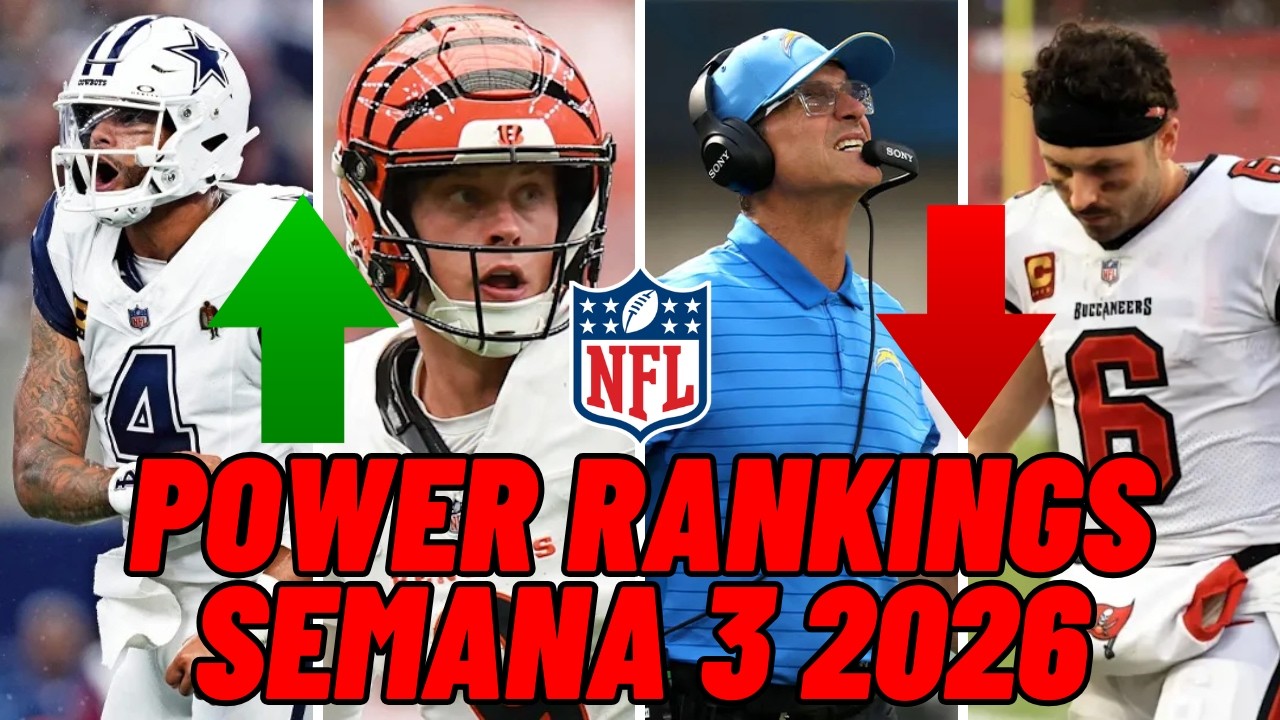 Power Rankings NFL: Semana 3, Temporada 2026