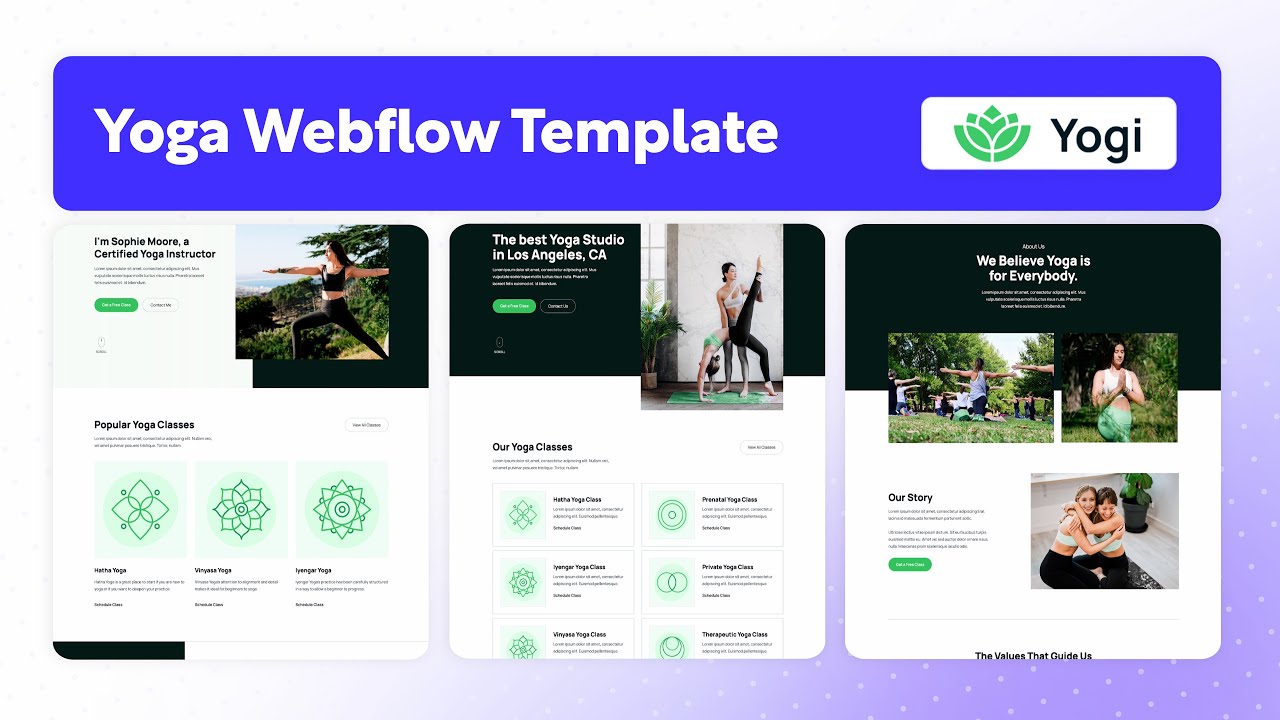 Wellness Website Template  | Yogi - BRIX Templates