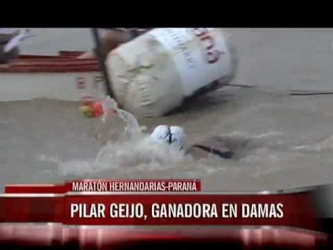 La argentina Pilar Geijo fue la ganadora femenina de la Maratón Hernandarias-Paraná