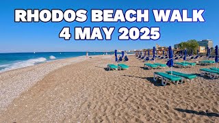 Let's WALK along Windy and Elli Beach RHODES