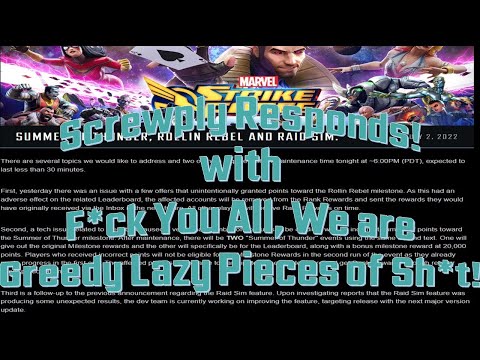 MSF - Screwply Repsonds! Get F*cked Commanders!