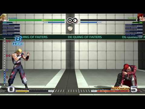 KoF XIV: Andy 2.0 Midscreen 1-2 Bar Combos (Position 1)