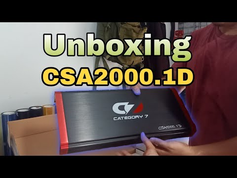 CATEGORY 7 CSA2000.1D | Mr. Tuba #unboxing #category #poweramplifier