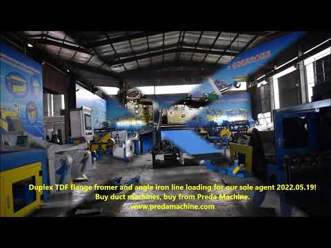 Duplex TDF flange former and angle iron line loading for our sole agent 2022 05 19