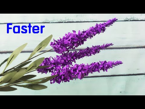 ABC TV | How To Make Lavender Paper Flower With Shape Punch (Faster) - Craft Tutorial