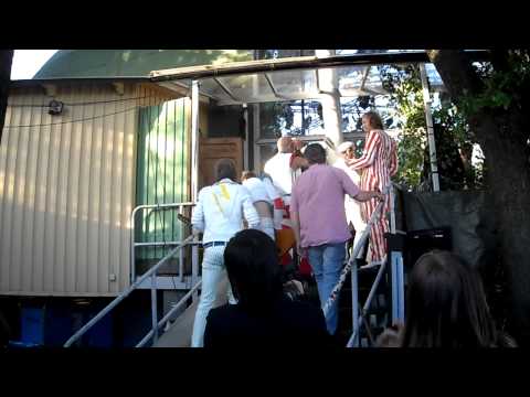 The Ark entering the stage at "Allsången"