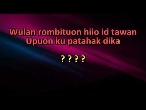 Hain Jasli - Nobolou Nangku Iti Tupus Ku (Lyrics On Screen)
