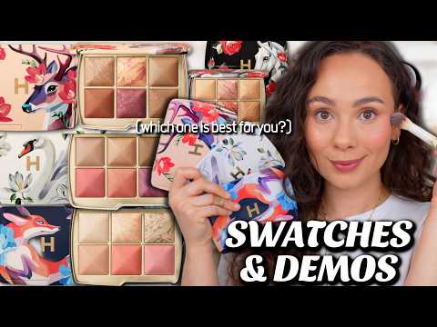 HOURGLASS AMBIENT LIGHTING EDIT UNLOCKED PALETTES 2025! DEER, SWAN & FOX! + 2024 comparisons