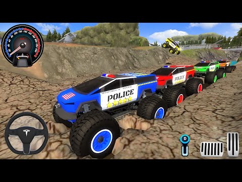 Juegos De Carros - Police Monster Trucks Impossible Driver #2 - Car Extreme Racing Android GamePlay