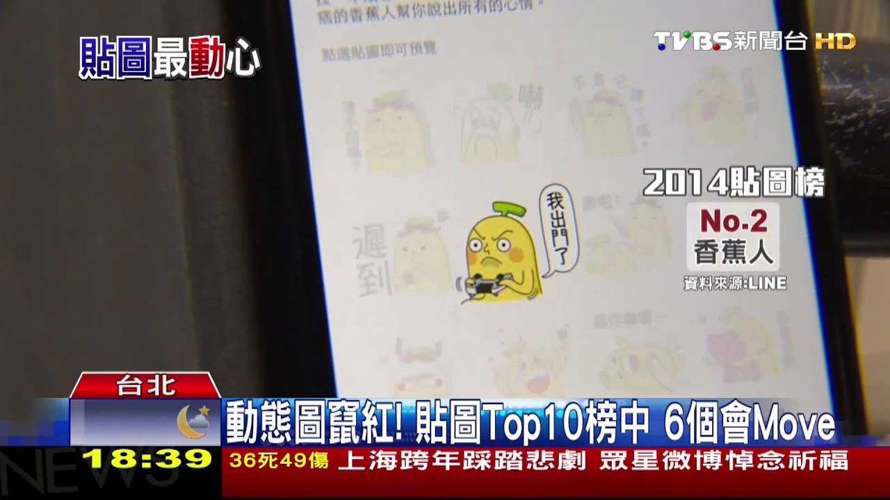 2014貼圖榜! 蠟筆小新、香蕉人、Kitty最夯