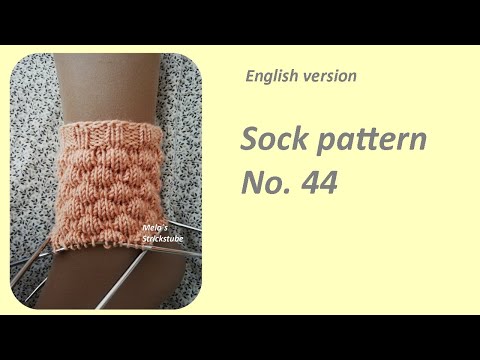 Sock pattern No. 44  / english version knit pattern in rounds