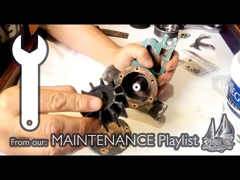 Impeller Change Fail on Volvo Engine. Replacing Pulley and Screw Head on Boat's Raw Water Pump