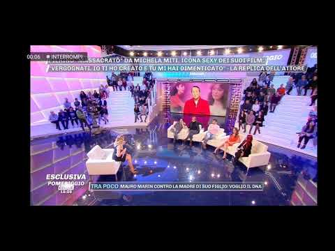 Alvaro Vitali insultato a Pomeriggio 5