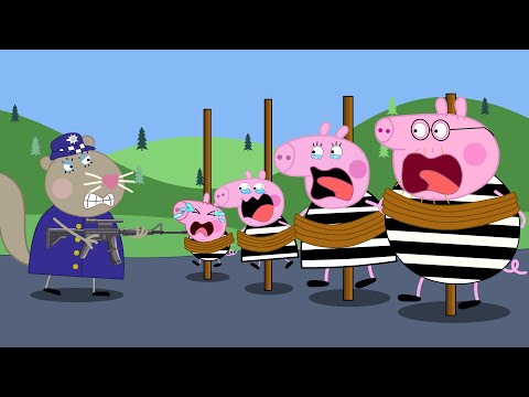 Police... Please forgive Peppa's family!!! Peppa Pig Funny Animation