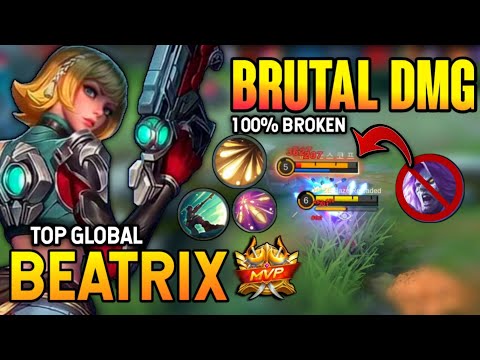BRUTAL DAMAGE! BEATRIX BEST BUILD 2021 | TOP GLOBAL BEATRIX GAMEPLAY | MOBILE LEGENDS✓