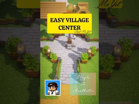 Easy Minecraft Village Center Build Tutorial 🌿✨
