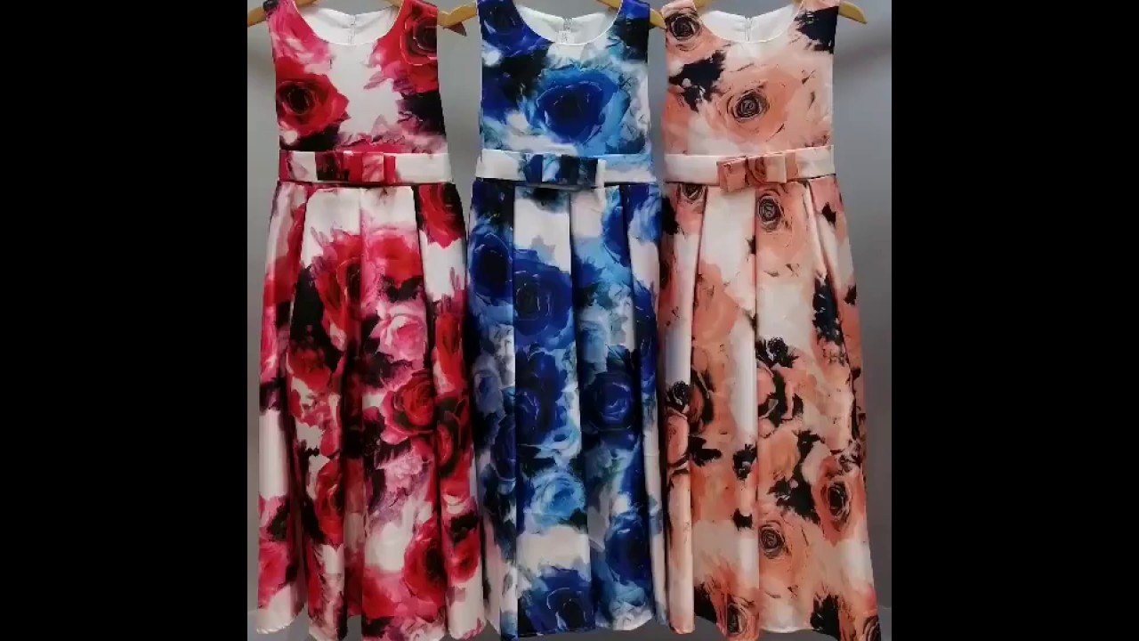 Kwiatowa sukienka dla dziewczynki na wesele