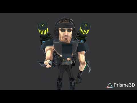 Buff Mutant animation test (Prisma3d)