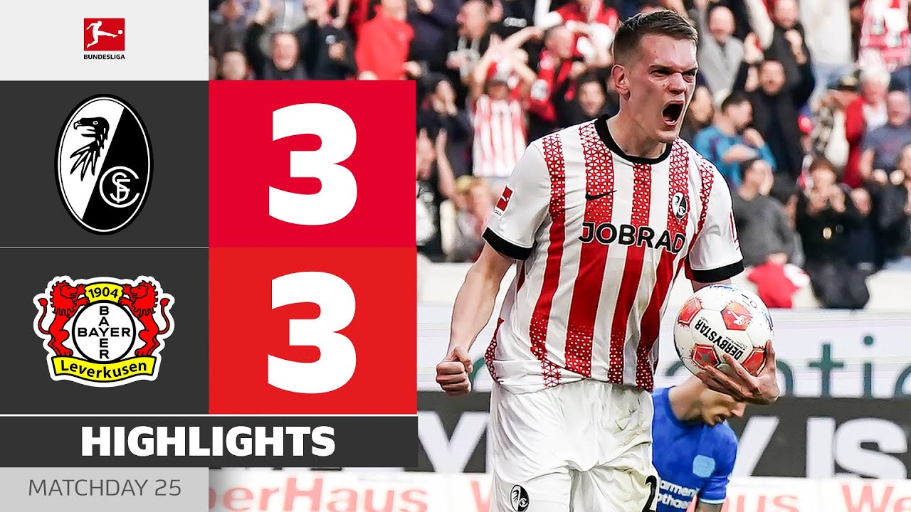 Late Equalizer Earns Point! | SC FREIBURG - BAYER 04 LEVERKUSEN | Highlights | MD 25 – Bundesliga