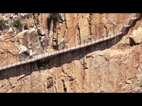 Puente colgante y Pasarela de salida del Caminito del Rey