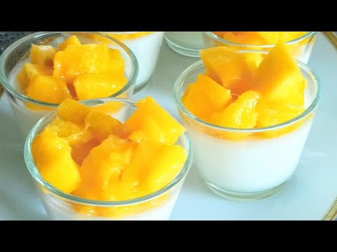 PANNA COTTA 😋 (senza latte)COCCO & MANGO buona per tutti!