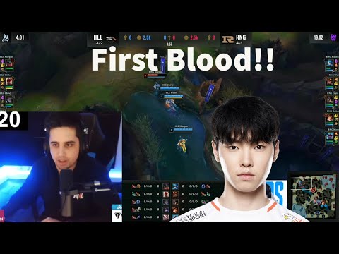 IWillDominate & RatIRL React To Chovy's Level 1 First Blood Against RNG!!