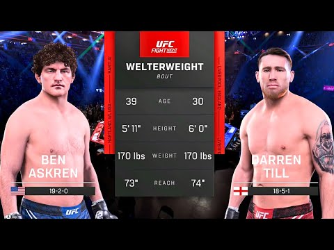 Ben Askren vs Darren Till FULL FIGHT | UFC 5 AI Simulation Gameplay (CPU vs CPU)