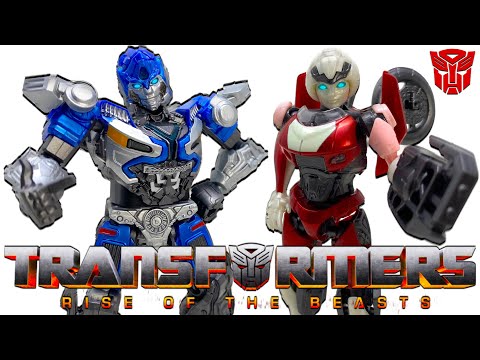 Transformers RISE OF THE BEASTS Blokees MIRAGE & ARCEE Action Figure Model Kits Review