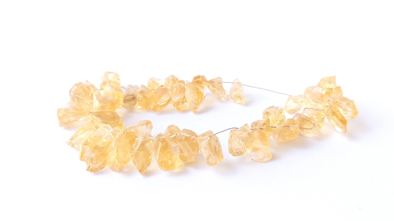 Citrine | Drilled Rough | 5.5-9.5mm Bead Size | 40 Pieces | 137 Carats video