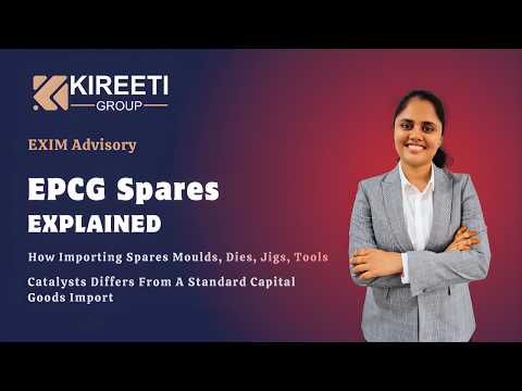 EPCG scheme spares moulds dies jigs fixtures tools compliance guide