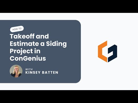 How to Takeoff and Estimate a Siding Project in ConGenius