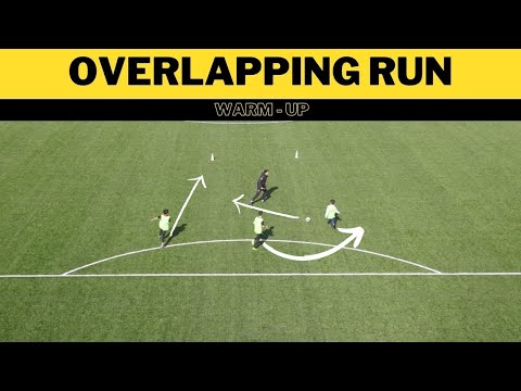 Overlap Passing Football/Soccer Drill | Overlapping Run | Warm Up | U10 - U11 - U12 - U13 | thumbnail