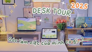 💫Desk tour 2025 | Cách mình đứng làm việc khi không có bàn nâng hạ độ cao 🤭