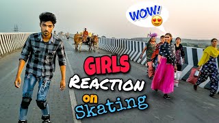 Girls Reactions 😍 On Skating//Skating in public place/Inline Skate