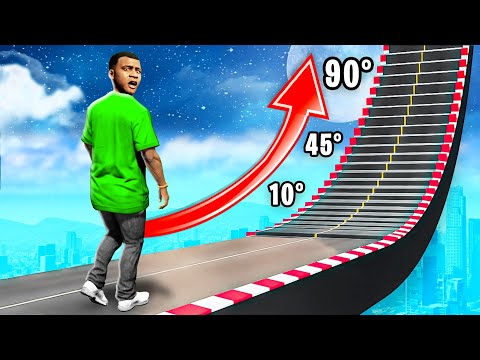 FRANKLIN vs 90° TREPPE in GTA 5!
